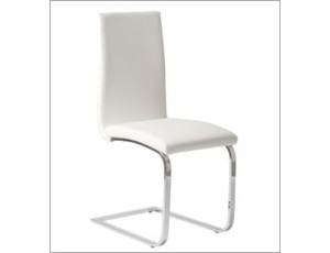 Curved Chrome Dining Chair
